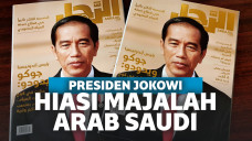 Presiden Jokowi Hiasi Sampul Majalah Arab Saudi