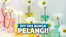 Vas bunga pelangi