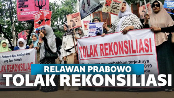 Emak-Emak Tolak Rekonsiliasi Prabowo-Jokowi