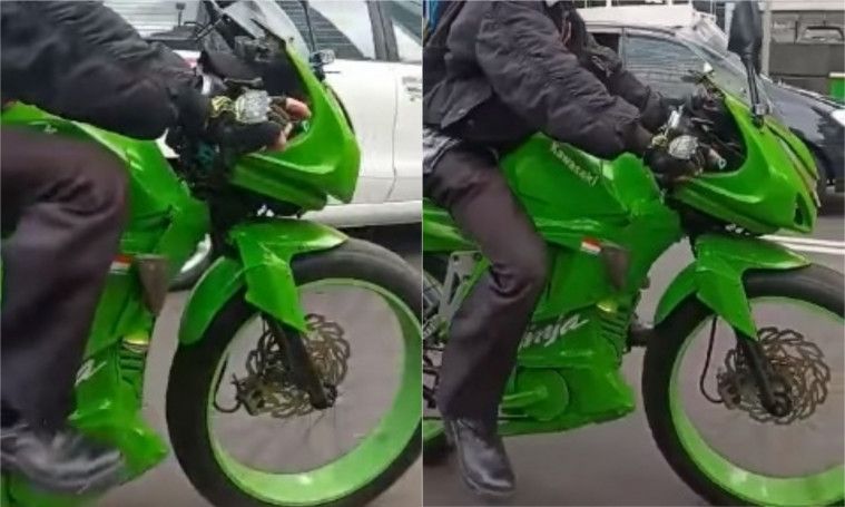 Cowok Naik Motor Ninja