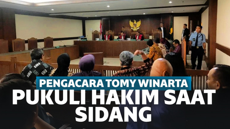 Pengacara Tomy Winata Serang Hakim Pakai Ikat Pinggang