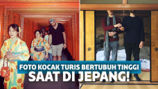 Foto kocak turis di Jepang