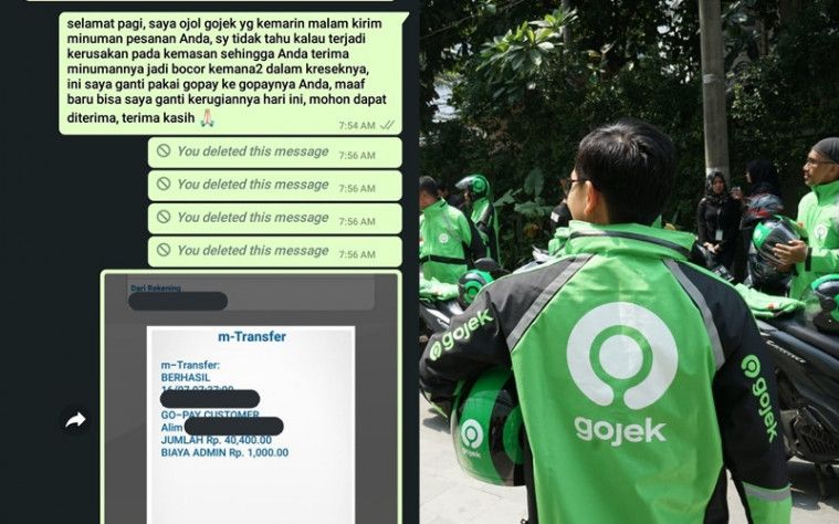 Ilustrasi driver ojek online
