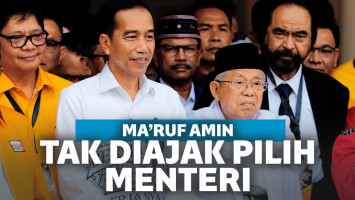 Ma'ruf Amin Tak Diajak Pilih Menteri, Ini Penjelasannya