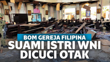 Pasutri Bom Bunuh Diri Gereja Filipina Dicuci Otak di Indonesia