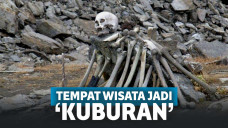 Kerangka manusia di Danau Roopkund