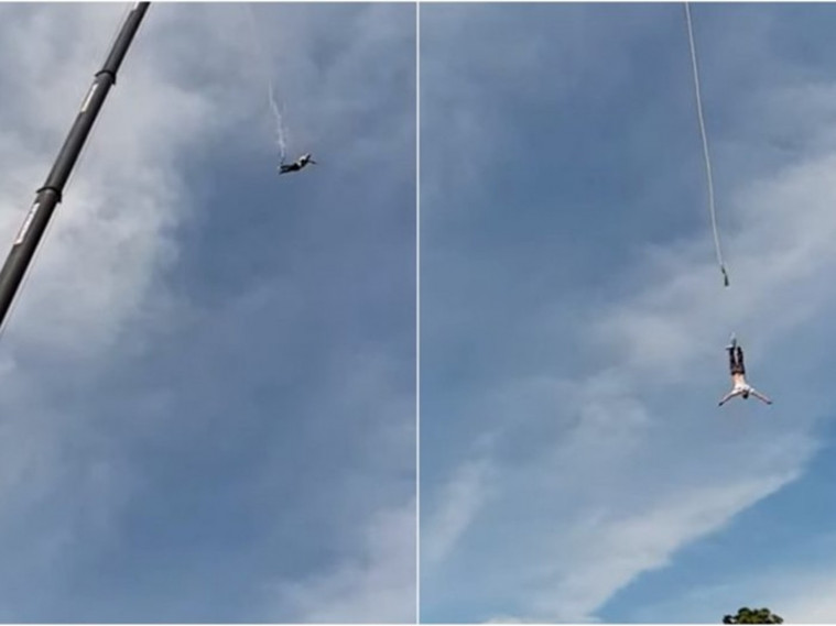 Tali bungee jumping putus