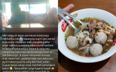 Pasangan tuna netra beli bakso
