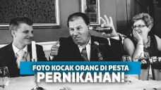 foto lucu di pernikahan