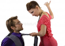 Ilustrasi menampar pacar