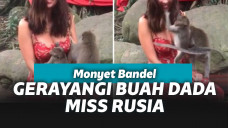 Ksenia Tsaritsina saat main ke Bali