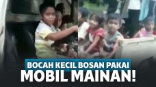 bocah kendarai mobil beneran