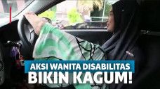 Perempuan Penyandang Disabilitas Ini Kendarai Mobil tanpa Menggunakan Tangan