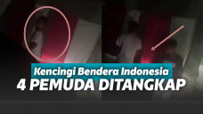 Viral video pemuda kencingi bendera merah putih