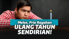 Ilustrasi rayakan ulang tahun sendirian