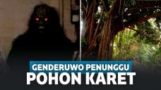 dua pohon karet besar di bibir danau situ gintung ini angker dan jadi tempat warga minta nomor togel