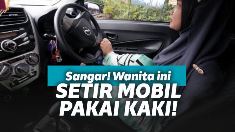 Menyetir pakai kaki