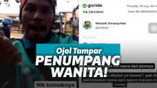 Driver ojol tampar calon penumpang