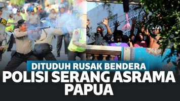 Dituduh Rusak Bendera Indonesia, Asrama Mahasiswa Papua Ditembaki Gas Air Mata Polisi