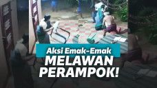 Emak-emak melawan perampok