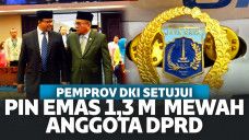 DKI Setuju Anggaran 1,3 M untuk Pengadaan Pin Emas Anggota DPRD