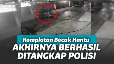 Komplotan becak hantu tertangkap di kamera CCTV