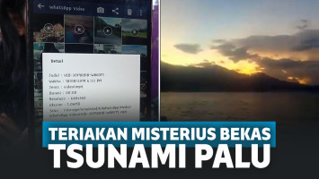 Suara misterius tsunami Palu