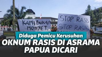 Aksi demo rasis di Asrama Papua di Surabaya