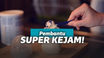 Ilustrasi membuat susu bayi