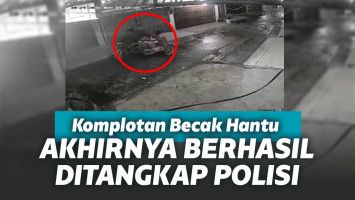 Komplotan becak hantu tertangkap di kamera CCTV