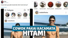cowok pakai kacamata hitam
