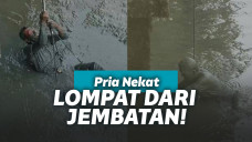 Melompat dari jembatan demi hadiah istri