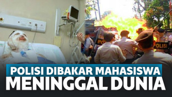 Ipda Erwin, Polisi Yang Dibakar Mahasiswa Meninggal Dunia
