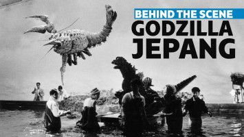 behind the scene godzilla