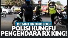 Viral Polisi Tendang Kungfu Pengendara Motor di Tangerang