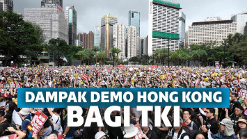 Jutaan demonstran yang berkumpul.