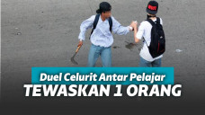 Ilustrasi duel celurit antar pelajar