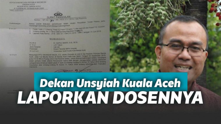 Dosen Unsyiah Aceh ditetapkan sebagai tersangka
