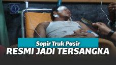 Sopir truk pasir yang terguling di tol Cipularang