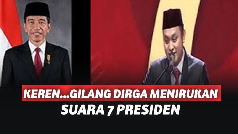 Gilang Dirga Tiru Presiden