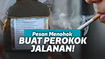 Pemotor tegur perokok