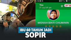 Rela menjadi supir di usia senja demi suami dan anak