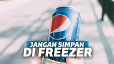 minuman soda kaleng freezer