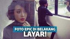 foto kocak di belakang layar