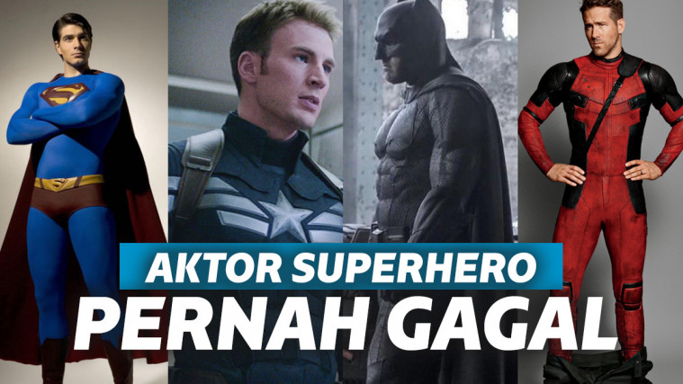 aktor superhero pernah gagal