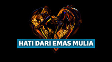 hati dari emas mulia