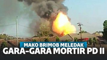 Detik-Detik Mako Brimob Semarang Meledak Akibat Mortir Perang Dunia II