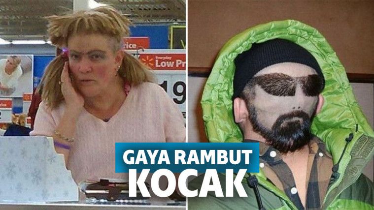 gaya rambut kocak
