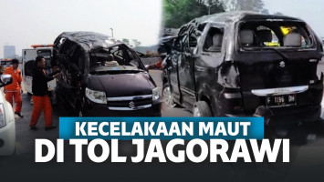 Hendak ke Gereja, Mobil APV Terlibat Kecelaaan Maut di Tol Jagorawi