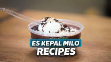 cara membuat es kepal milo